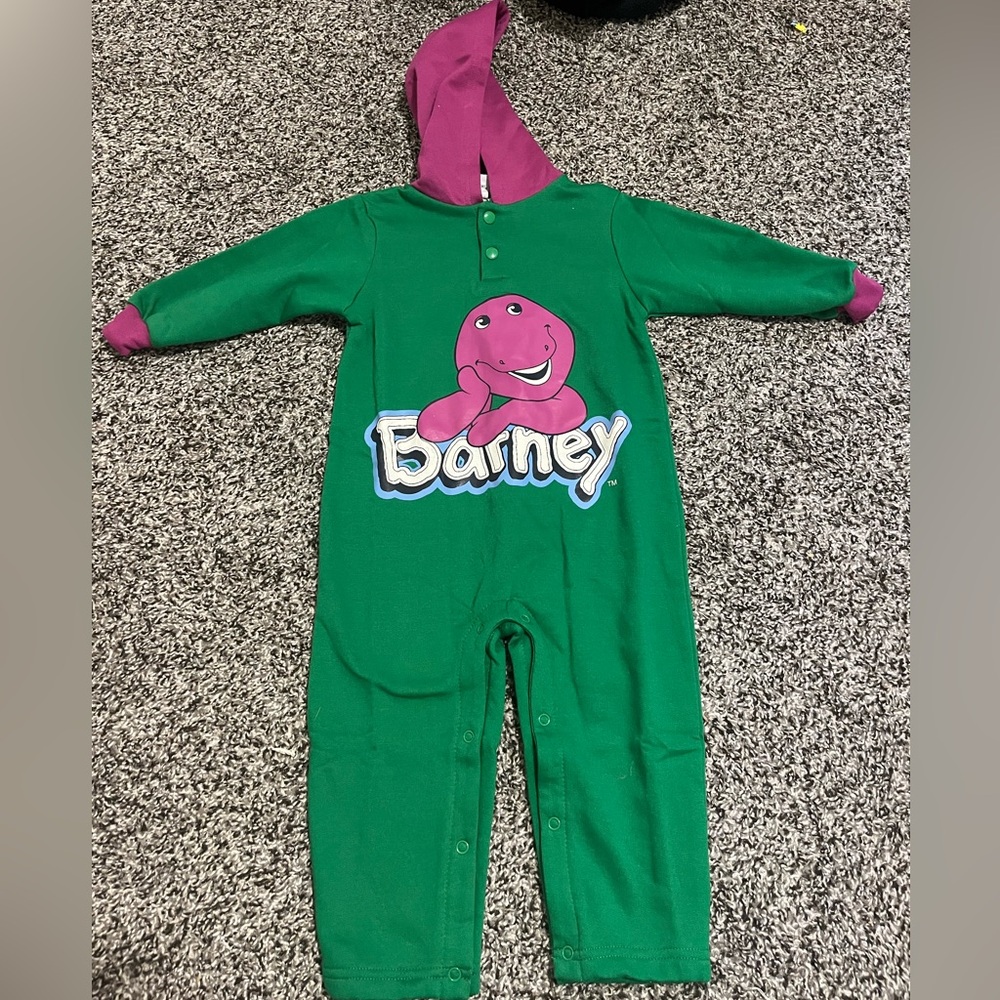 Barney Green and Purple Onesie